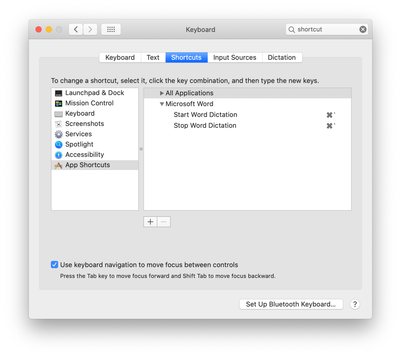 dictation shortcut mac