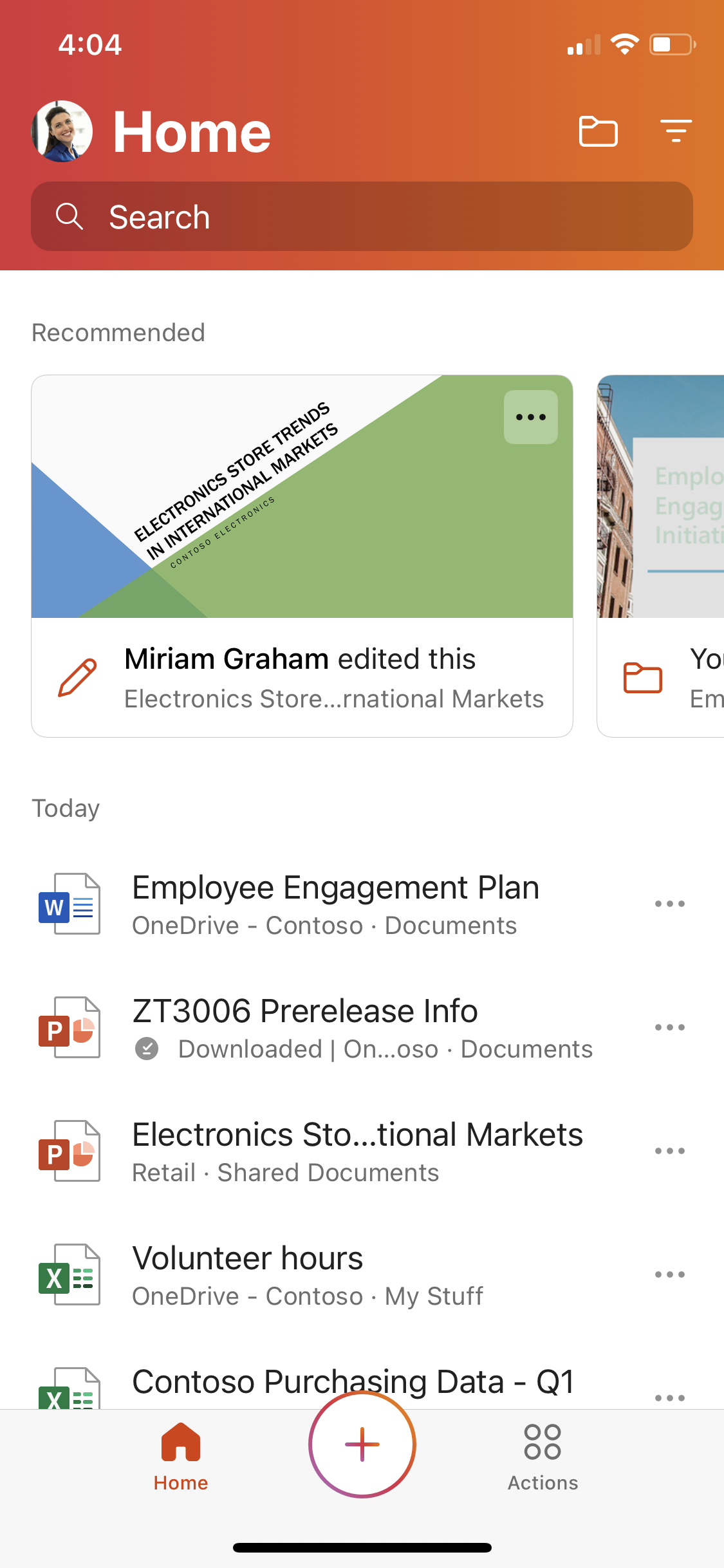 can now make Word and PowerPoint cloud files available offline in the Office Mobile app as well as the standalone Word and PowerPoint apps for iOS. 