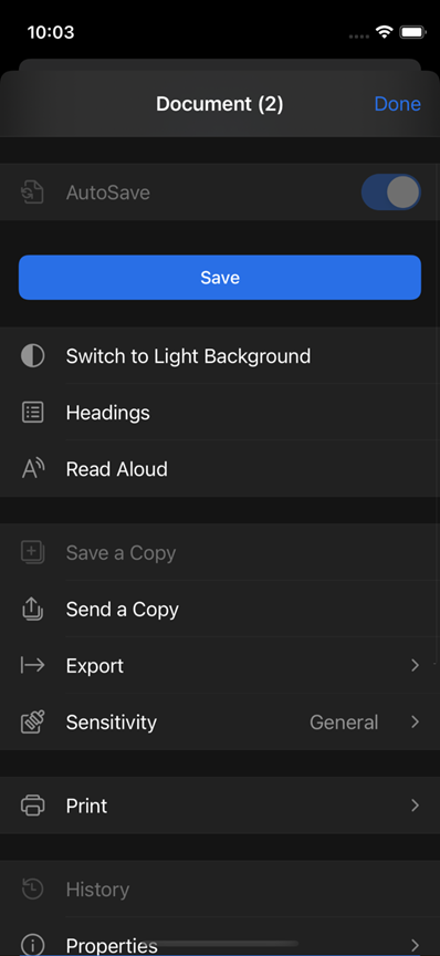 How to choose dark mode in iOSe