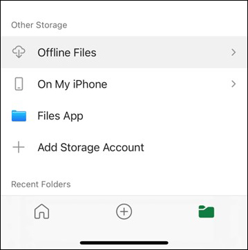Excel Offline Files folder