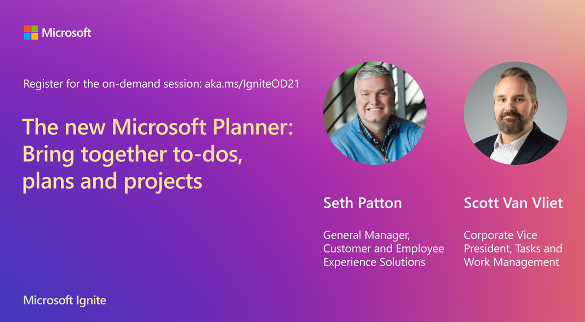 Microsoft Planner Ignite Session