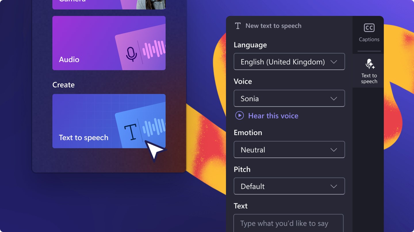 Text to Speech Editing Feature